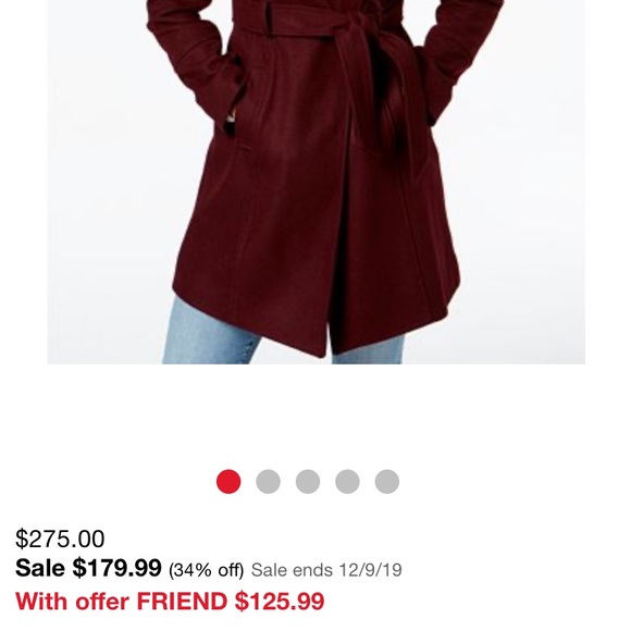 Guess plum color coat - Picture 6 of 6